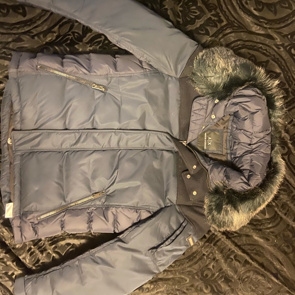 Men’s Armani Exchange Faux Fur Parka
